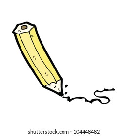 lápiz garabato de dibujos animados