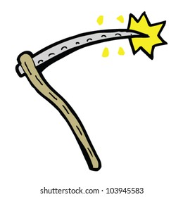 cartoon scythe