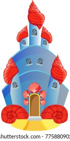 cartoon sea castle
