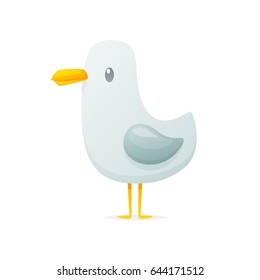 Cartoon seagull vector illustration