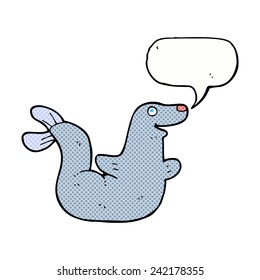 sello de caricatura con burbuja de habla