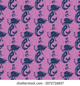 Cartoon Seamless Pattern Design. Vector illustration
