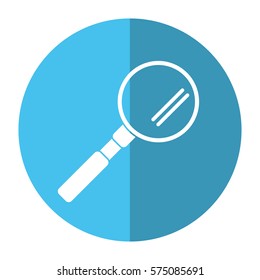 cartoon search loupe study shadow