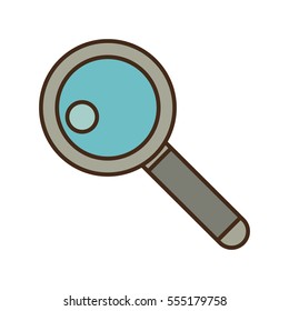 cartoon search web technology find vector illustration eps 10