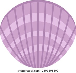 Cartoon Seashell Mollusk Vector Illustration