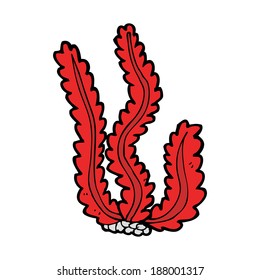 caricatura de algas marinas