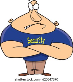 Cartoon Security Bouncer