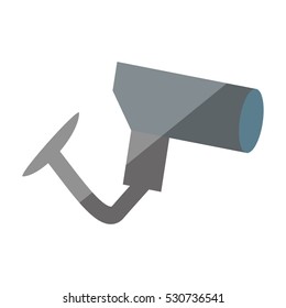 cartoon security camera privacy protection shadow vector illustration eps 10