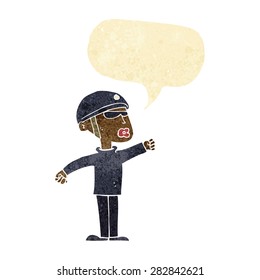 cartoon security guard