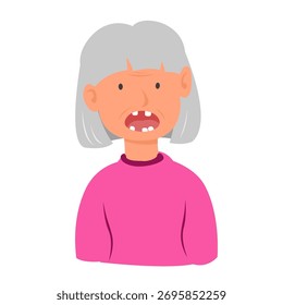 Cartoon von Senior Dentures Concept