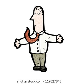 cartoon sensible businessman