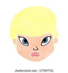 cartoon serious face