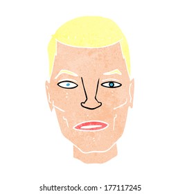 cartoon serious male face