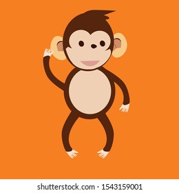 Cartoon set of monkey vector icons for your web design isolated on white background