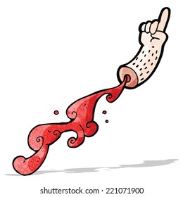 cartoon severed arm