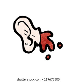 cartoon severed ear