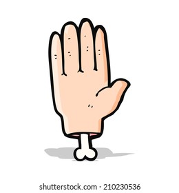 cartoon severed hand