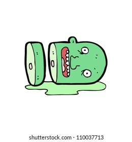 cartoon severed head