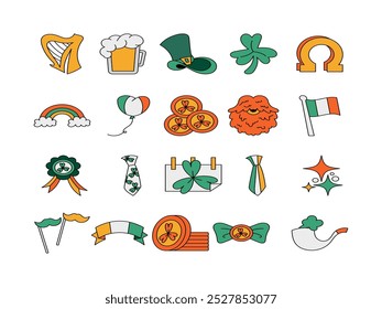 Cartoon Shamrock Clip Art Collection