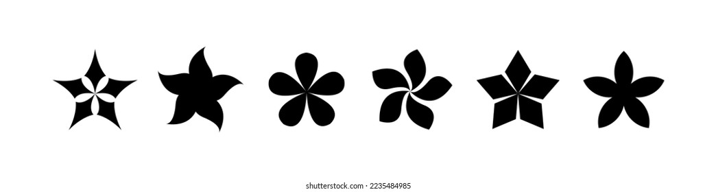 cartoon shape icons on white background