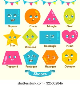 Cartoon Shapes Vector Design illustration