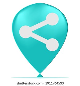 Cartoon Share Button Game GUI Ballon