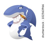 Cartoon shark