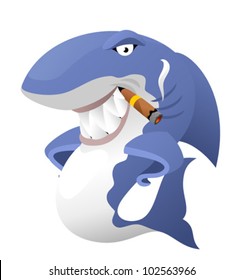 Cartoon shark