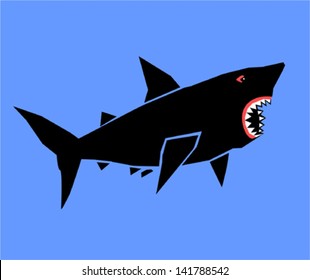 Cartoon shark