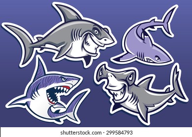 cartoon of shark collection pack