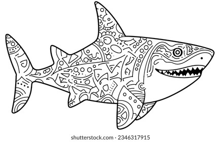 Cartoon Shark and Creative Picture Book: Children's Illustrations and Poster Design