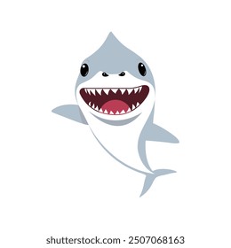 Cartoon Shark illustration in vector