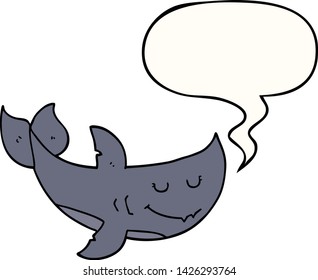 cartoon shark with speech bubble
