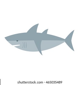 Cartoon shark vector illustration