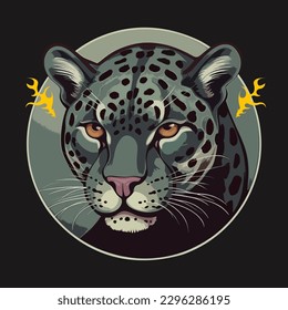 cartoon sharp eyed tiger image for logo