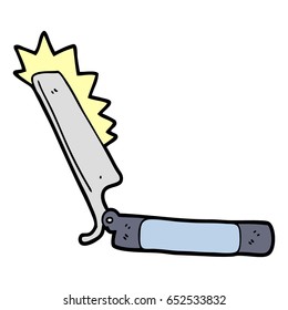 cartoon sharp razor