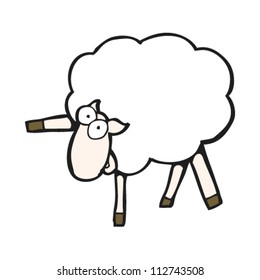 oveja de dibujos animados