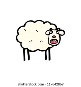 oveja de dibujos animados