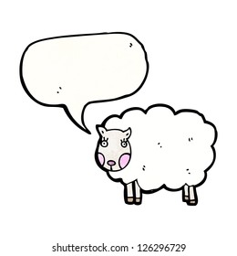 oveja de dibujos animados