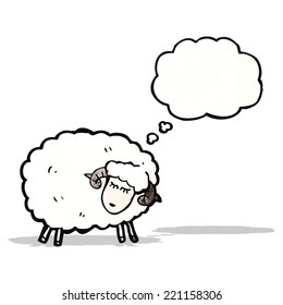 oveja de dibujos animados