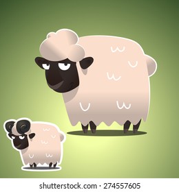 Cartoon sheep