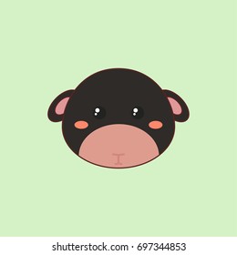 Cartoon Sheep Face