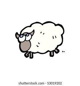 running sheep drawing
