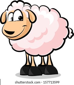 Cartoon sheep - vector