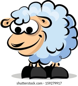cartoon sheep - vector