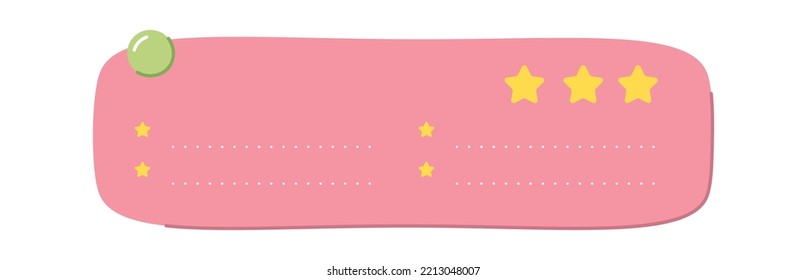 Cartoon sheet with magnet Design Element. Vector illustration