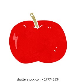 Cartoon-glänzender Apfel