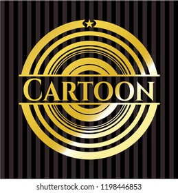 Cartoon shiny badge