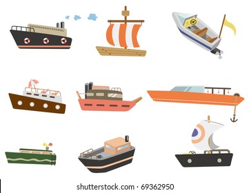 Cartoon Ship Icon