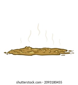 Cartoon Shit. Vektor Liquid Poop Illustration